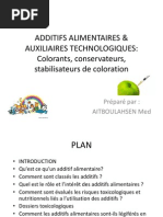Download ADDITIFS ALIMENTAIRES  AUXILIAIRES TECHNOLOGIQUES Colorants conservateurs et stabilisateurs de coloration by Peti Pou SN79970717 doc pdf