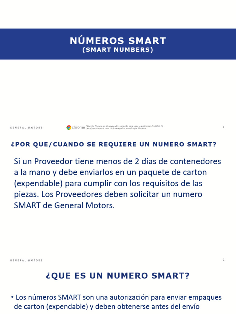 Proceso para Solicitar Números SMART | PDF