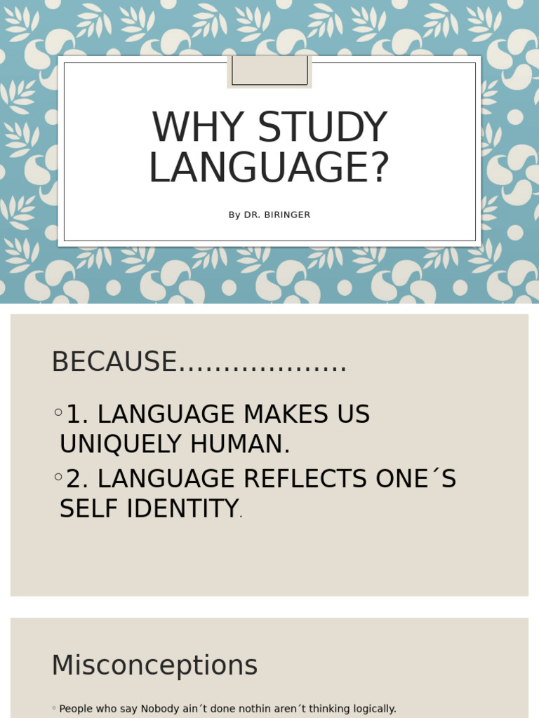Study Language Power Point - File 1 | PDF | Linguistics | Word