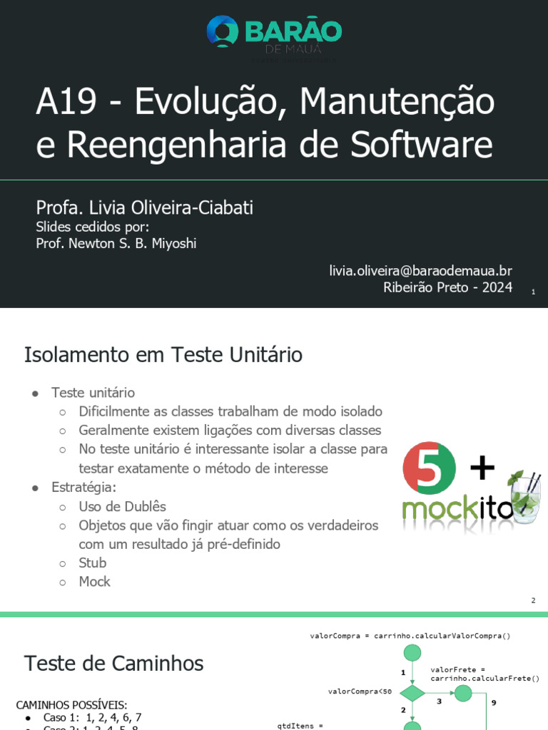 Testes e Manutenção de Software | PDF | Testes de software | Programas