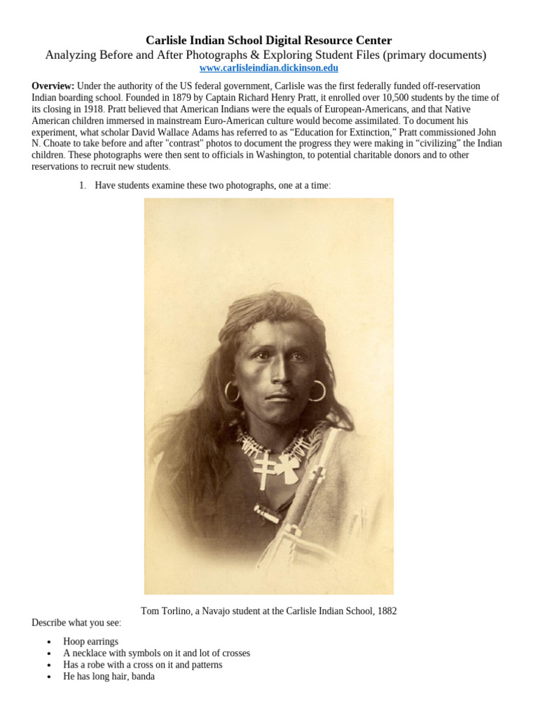 (Template) CIS LessonPlan AnalyzingPhotos 0 | PDF | Indigenous Peoples ...