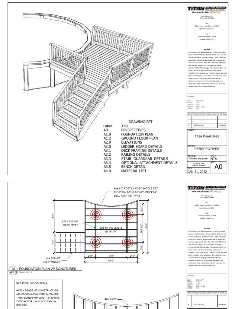 Rectangular Above Ground Pool Deck Plans | PDF | Screw | Beam (Structure)