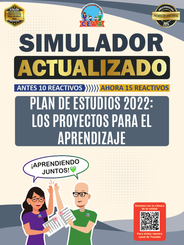 Simulador CEAA para Docentes 2024 | PDF | Plan de estudios | Aprendizaje