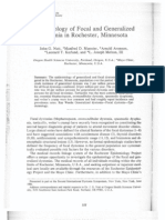 Epidemiology of Focal and Generalized Dystonia in Rochester Minnesota - Needs OCR