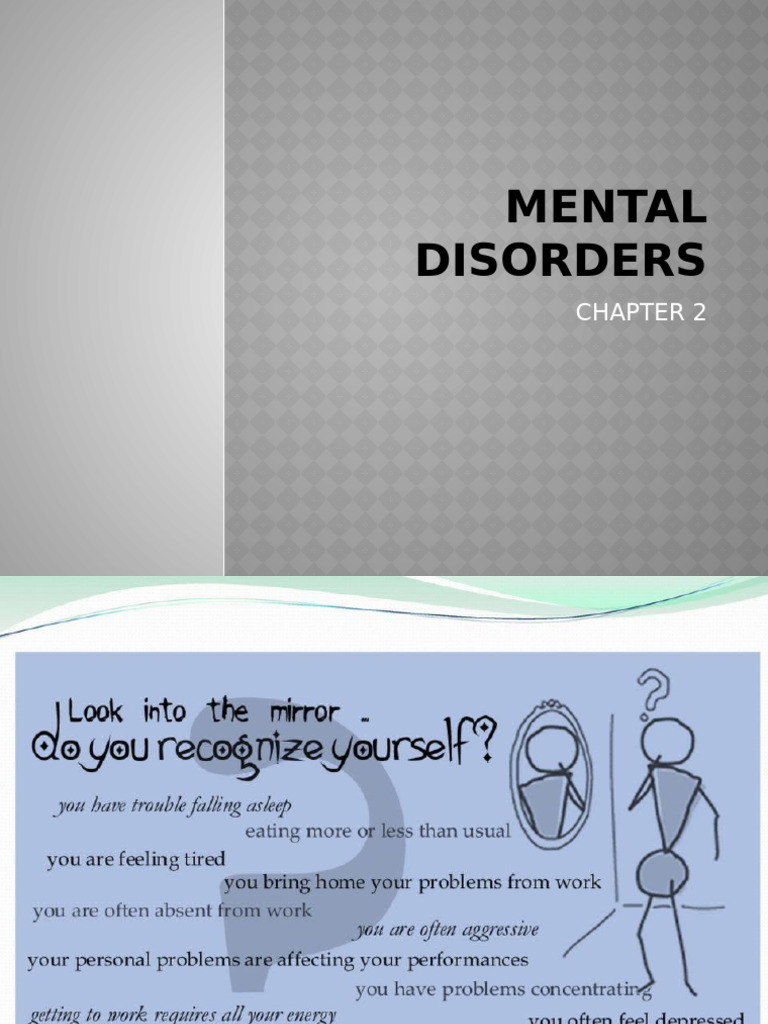 chapter 2 | PDF | Mental Disorder | Mental Health