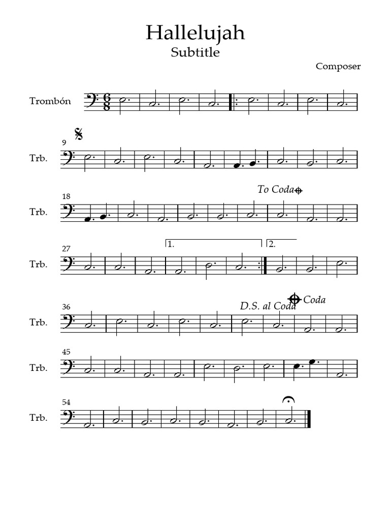 Hallelujah pdf