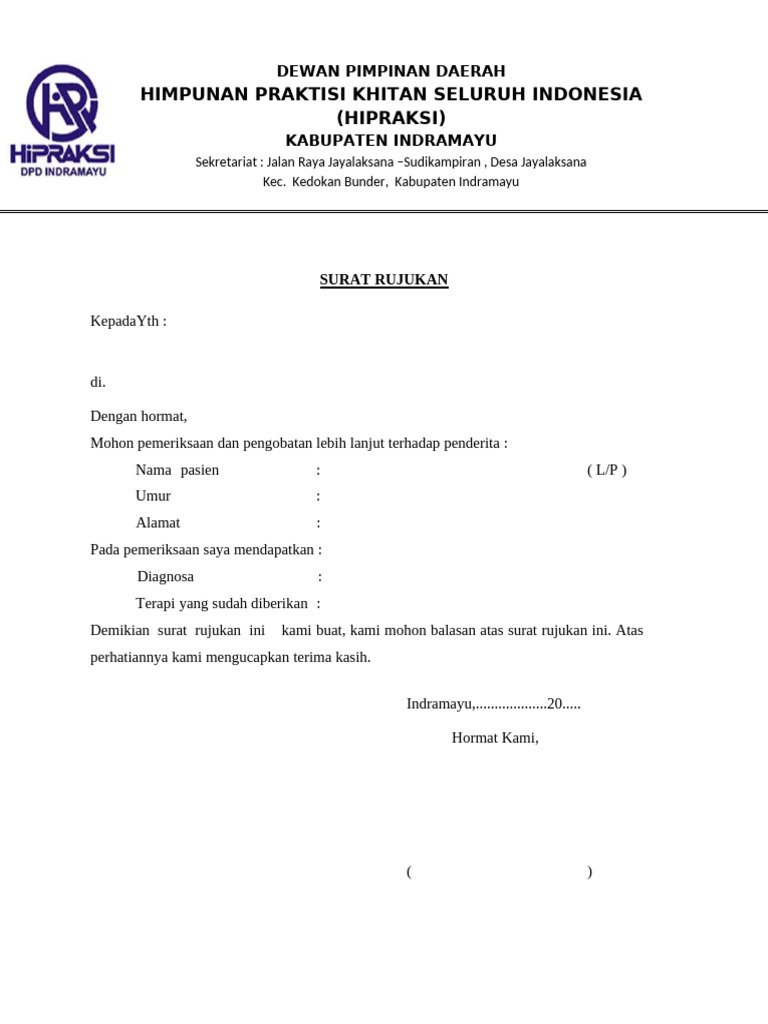 Surat Rujukan | PDF