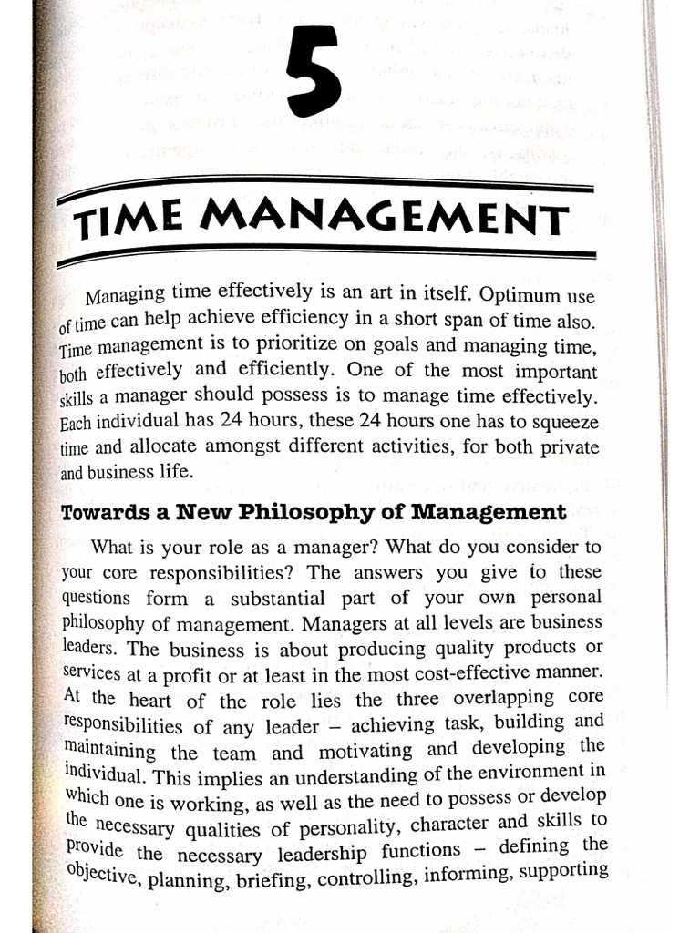 Time Management | PDF