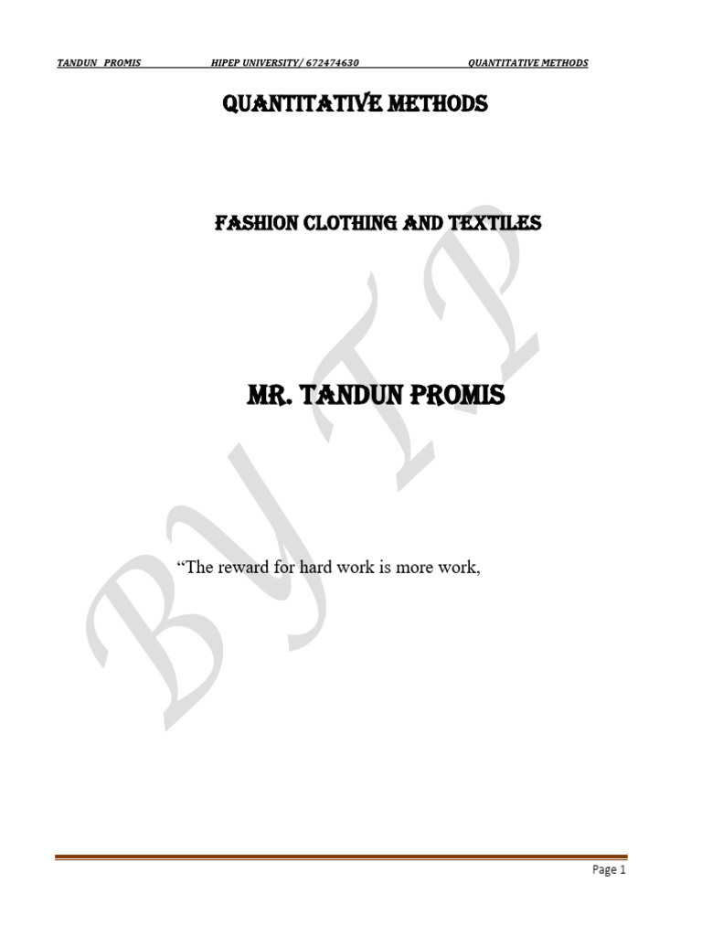 QUANTITATIVE METHOD | PDF | Mathematical Optimization | Linear Programming