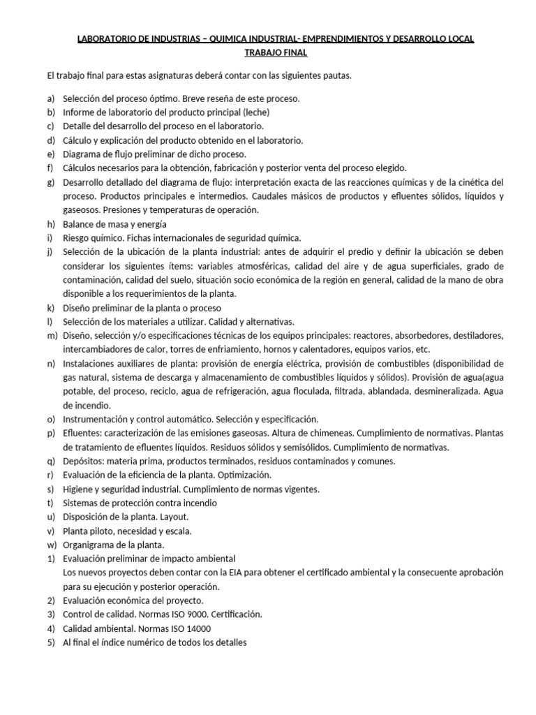 TP Final Lab 2023 | PDF | Agua | Laboratorios