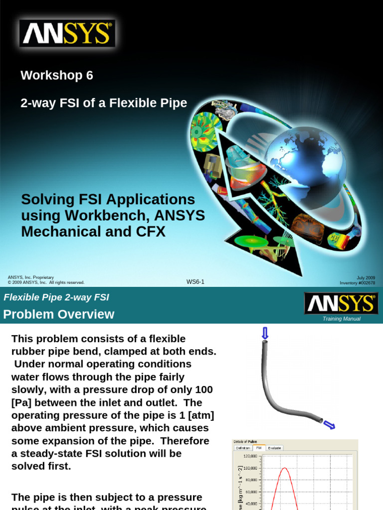 Flexible Pipe 2-Way FSI Simulation Guide | PDF | Elasticity (Physics ...