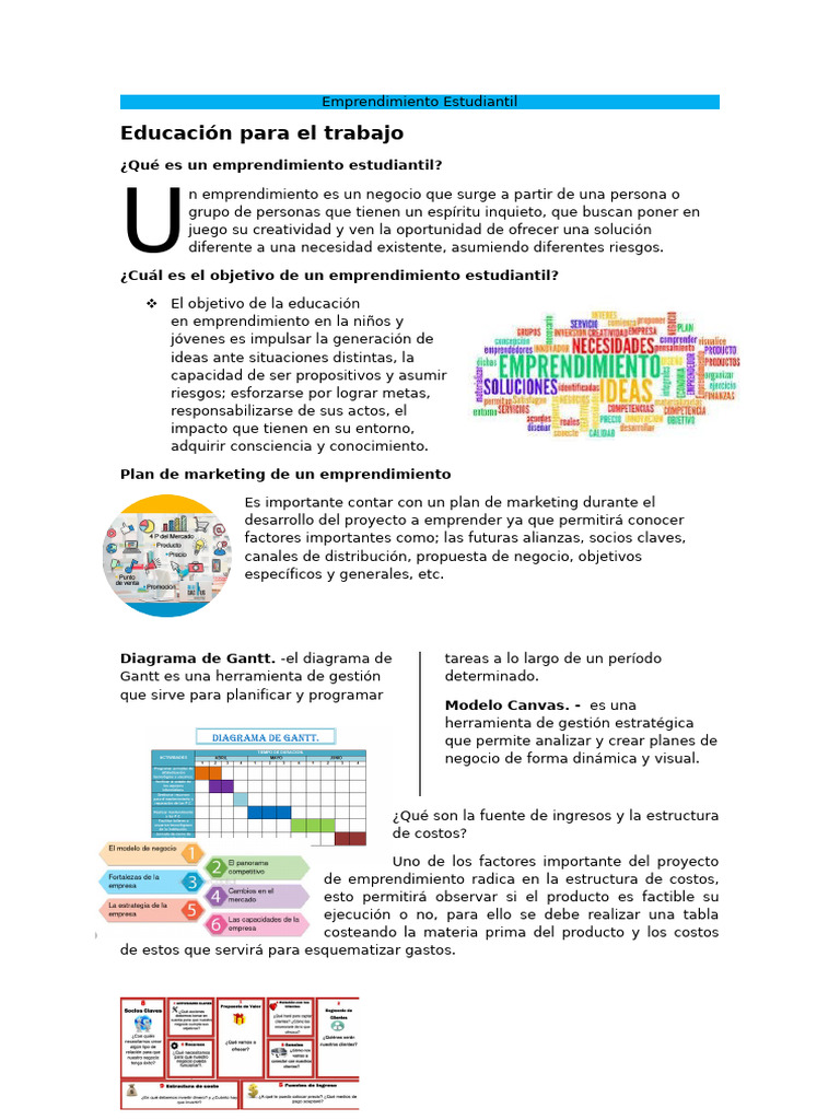 Educación para El Trabajo | PDF