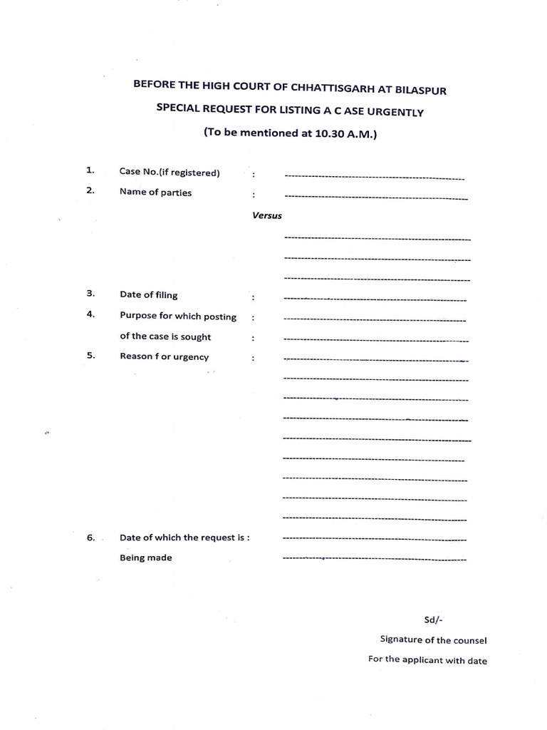 Mentioning Slip | PDF