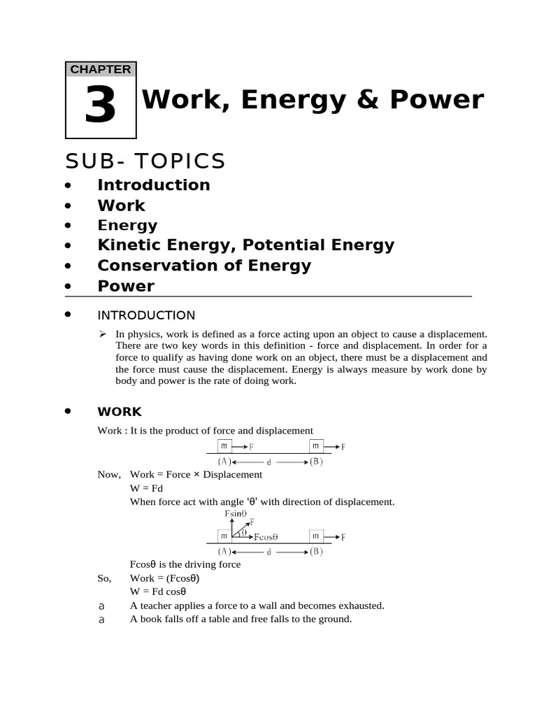 03 Work Power Energy 67-83 | PDF | Power (Physics) | Force