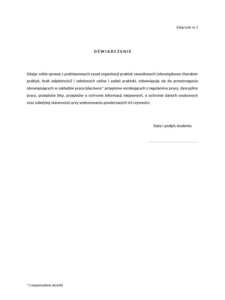 za-cznik-2-o-wiadczenie-studenta-pdf