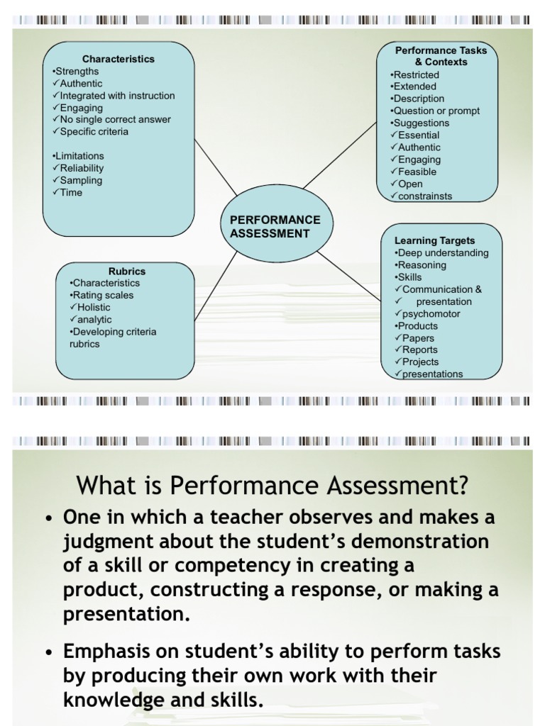 Process Oriented Performance Based Assessment | PDF | Educational ...