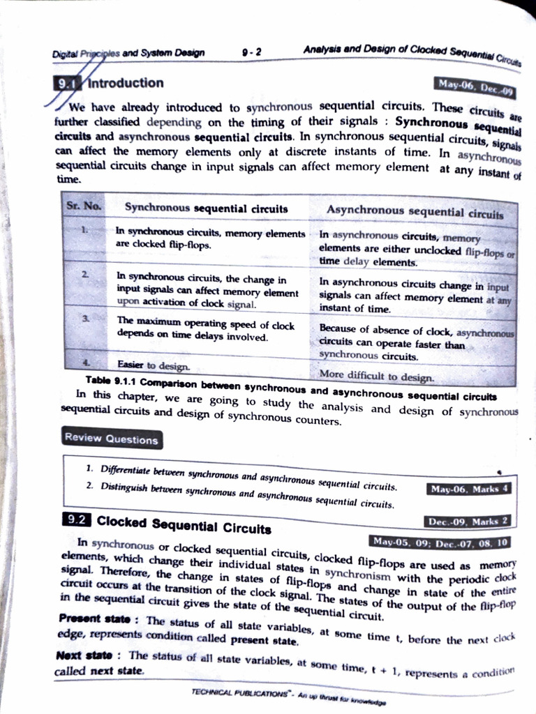 Synchronous vs Asynchronous Circuits | PDF | Electronics | Computer ...