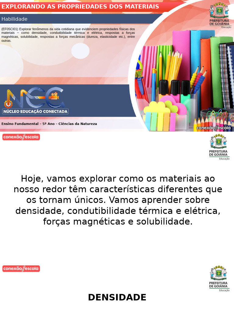 Propriedades Físicas dos Materiais 5º Ano | PDF | Metais | Eletricidade