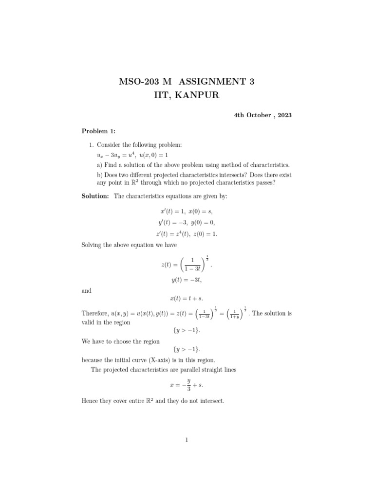 Assignment 3 Sol Pdf Nonlinear System Equations