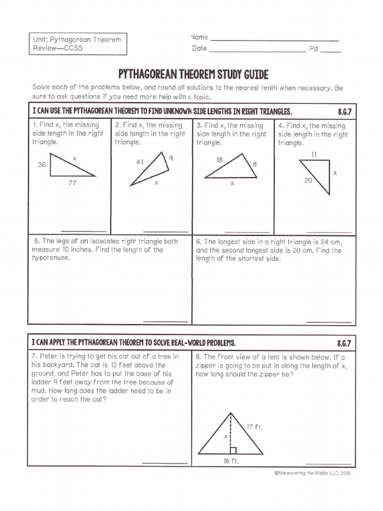 G 8 Pythag SG | PDF