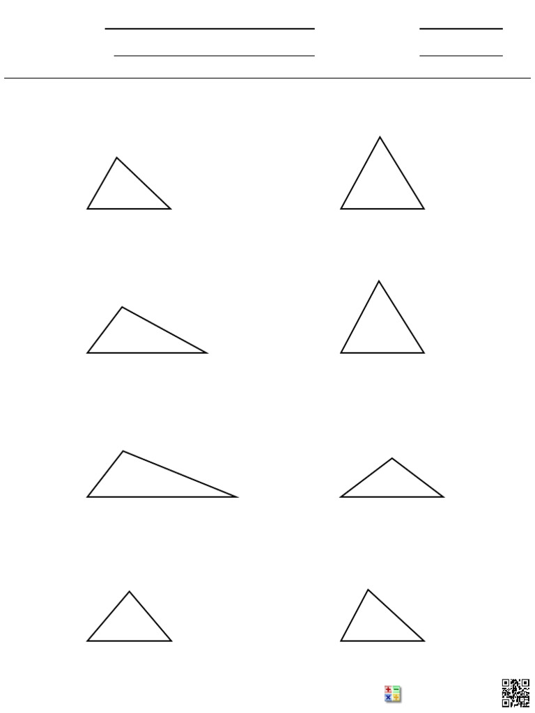 Triangle Angle Sum Worksheet | PDF | Elementary Geometry | Euclidean ...
