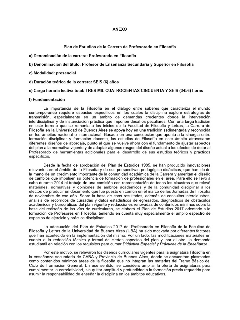 Plan de Estudios Filosofía UBA | PDF | Biología Celular) | Mitocondria