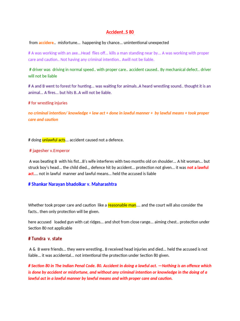 Accident..S 80 | PDF