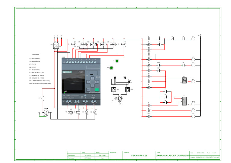 Diagrama Ladder Completo para CLP | PDF