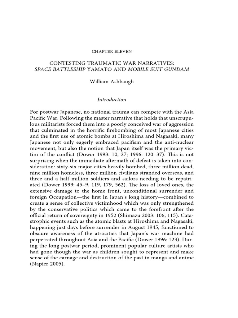 Analyzing War Narratives in Anime | PDF