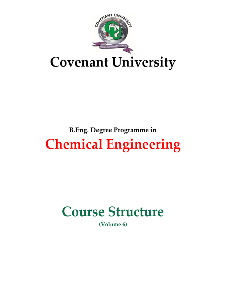 Chemical Engineering Course Structure | PDF | Chemistry | Engineering