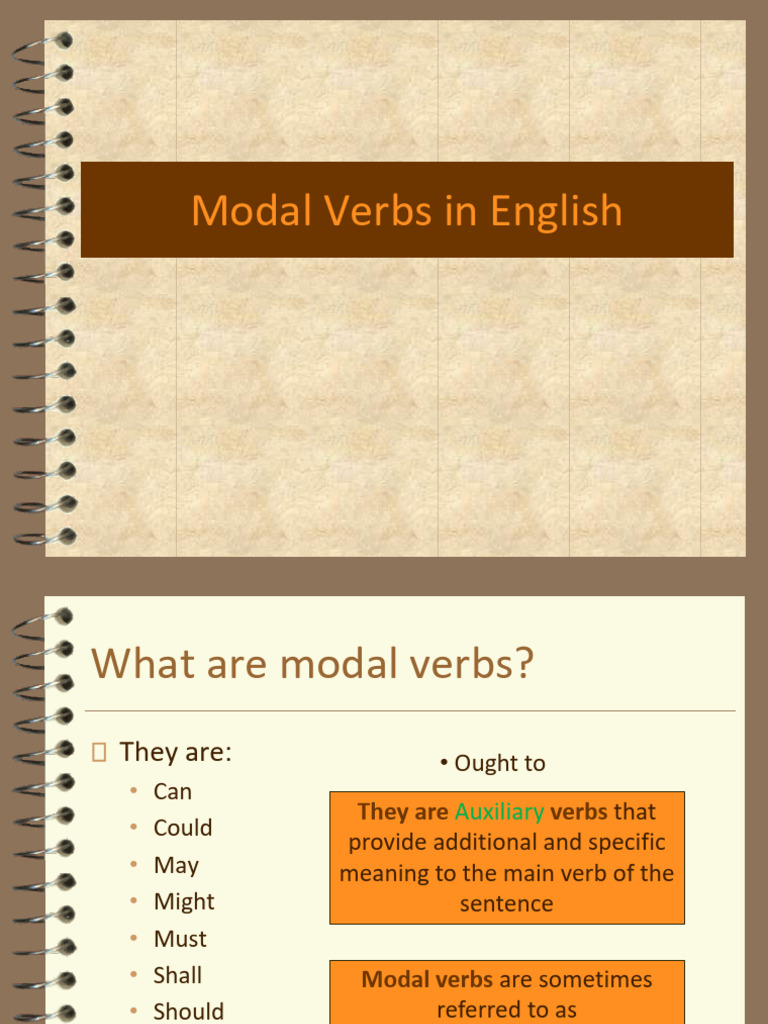Understanding English Modal Verbs | PDF | Verb | Morphology