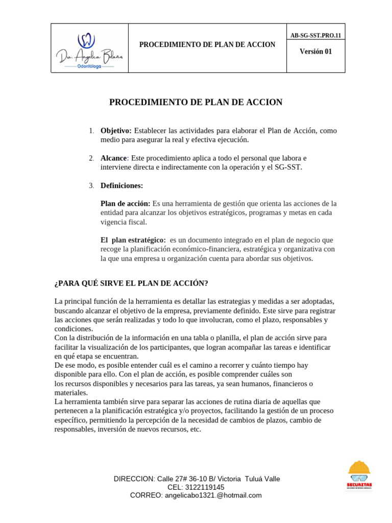 Guía para Crear un Plan de Acción | PDF | Planificación estratégica ...