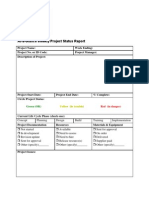 At A Glance Weekly Project Status Report