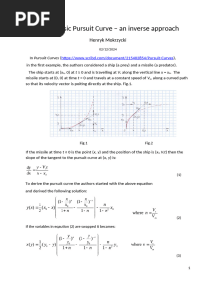 A Basic Pursuit Curve-An Inverse Approach