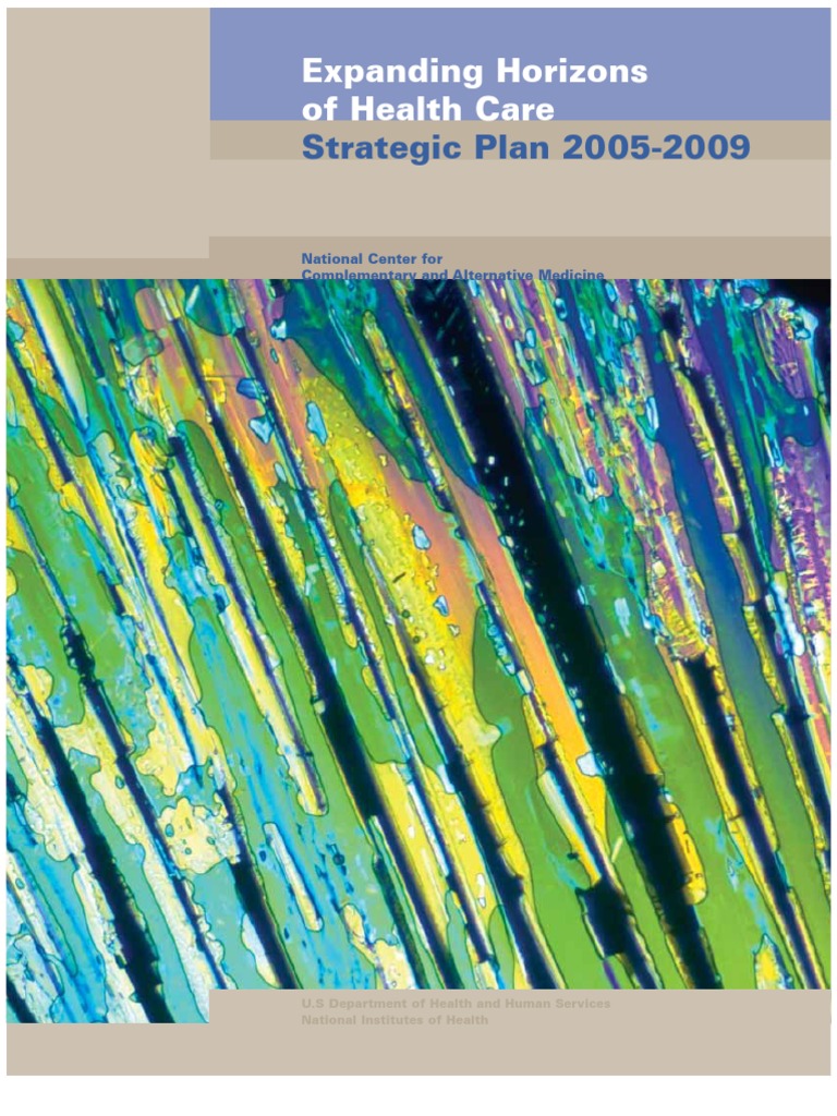 Strategic Plan PDF Alternative Medicine National Institutes Of Health
