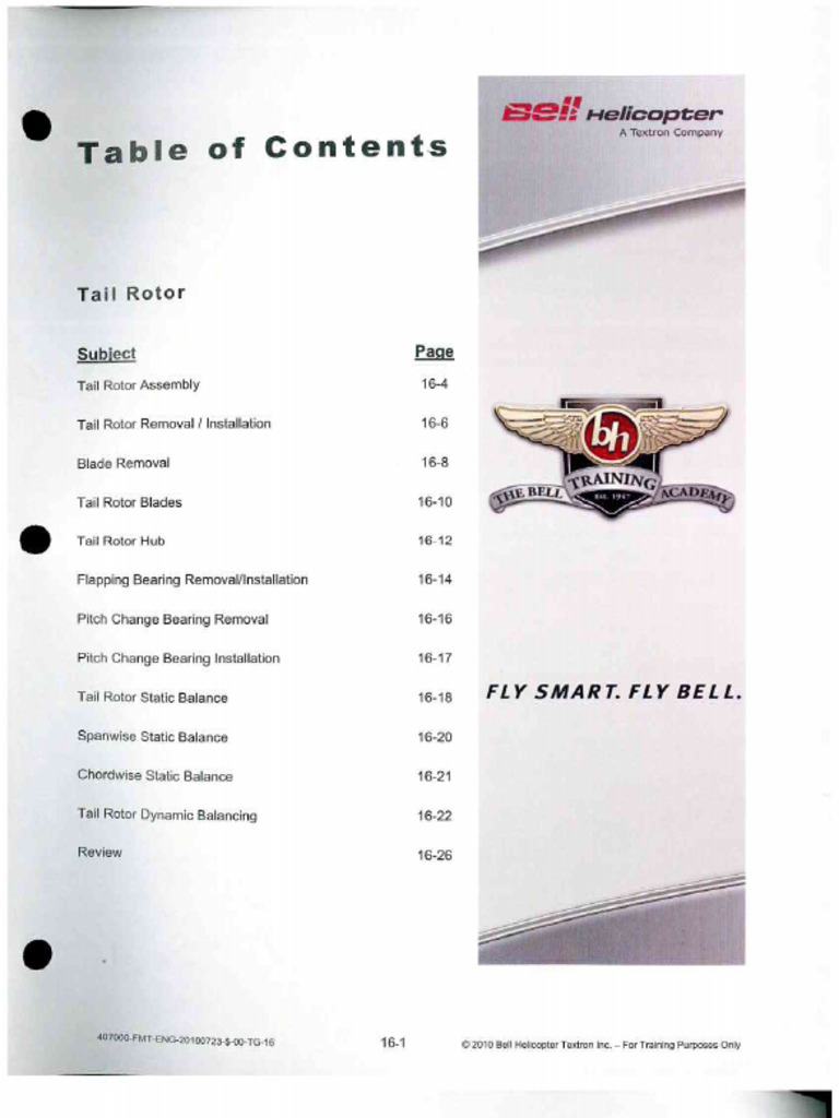 16 Tail Rotor | PDF