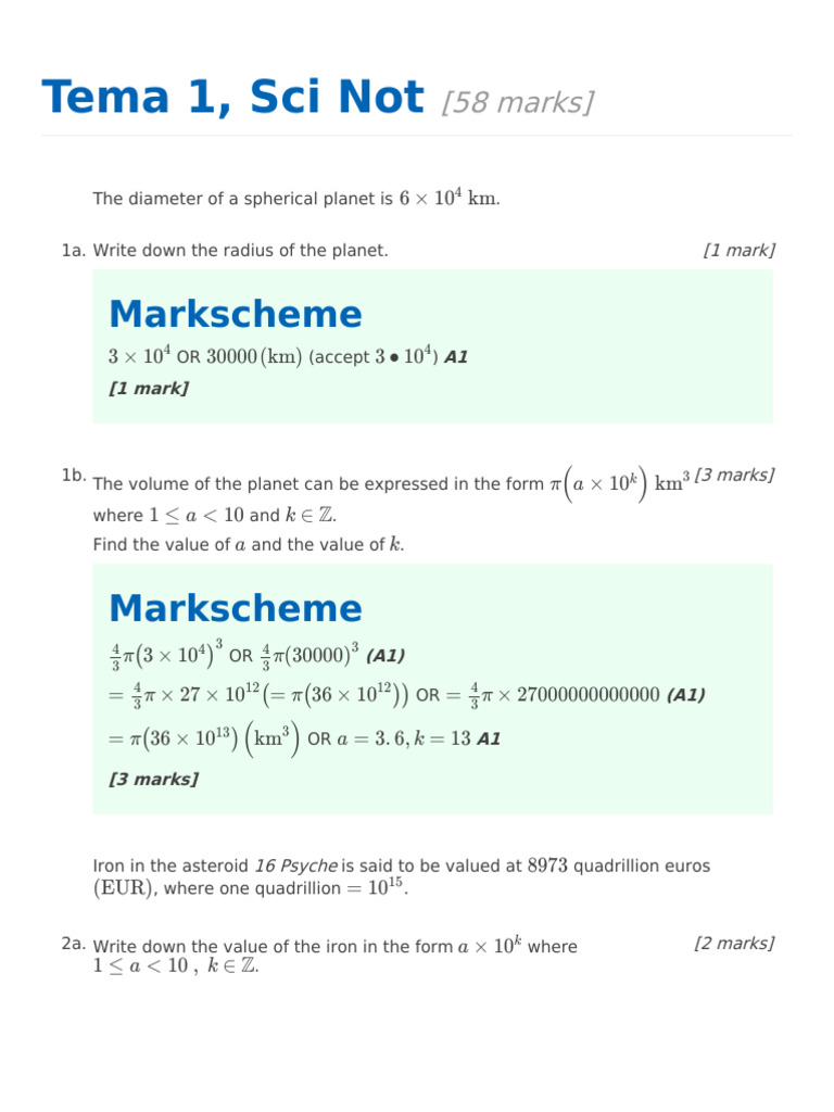 Spherical Volume and Estimation Problems | PDF | Planetary Science ...