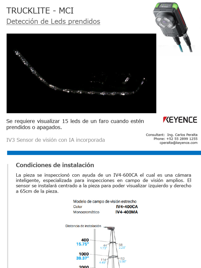Detección de LEDs con IV4-600CA | PDF | Diodo emisor de luz ...