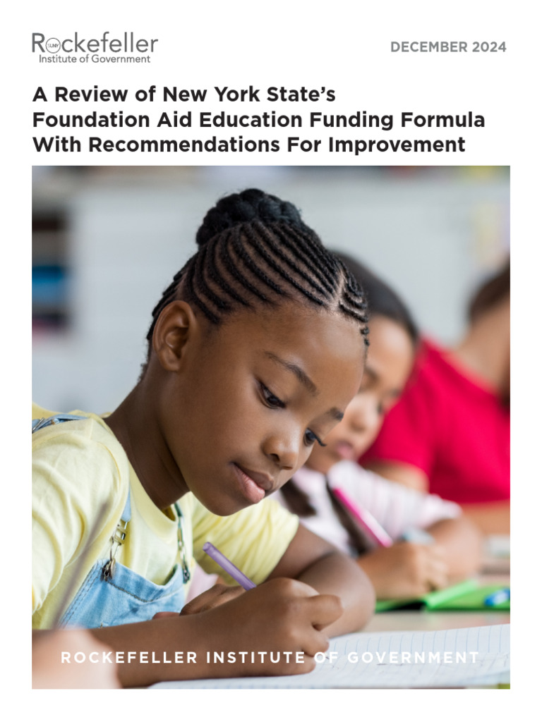 2024-12 Foundation Aid Report | PDF | Consumer Price Index | Poverty