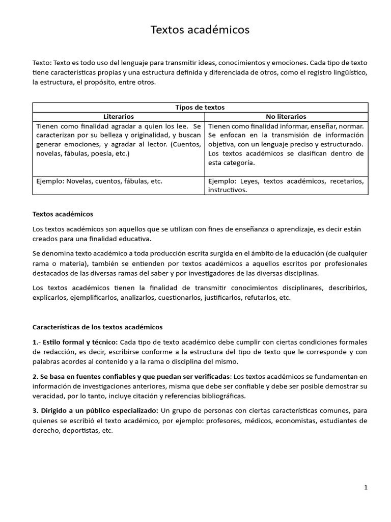 TEXTOS ACADÉMICOS | PDF | Comunicación humana