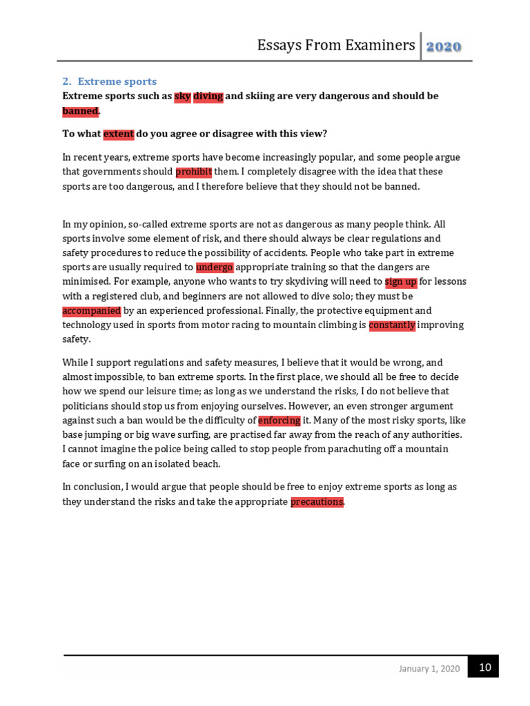 7+ - Essays - From - Examiners - Task - 2 | PDF