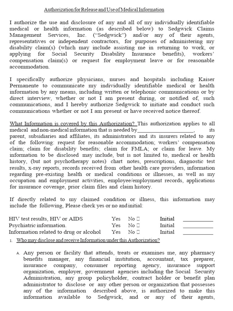 Kaiser sedgwick roi national pdf employment insurance