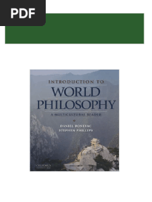 Full download (eBook PDF) Introduction to World Philosophy: A Multicultural Reader 1st Edition pdf docx