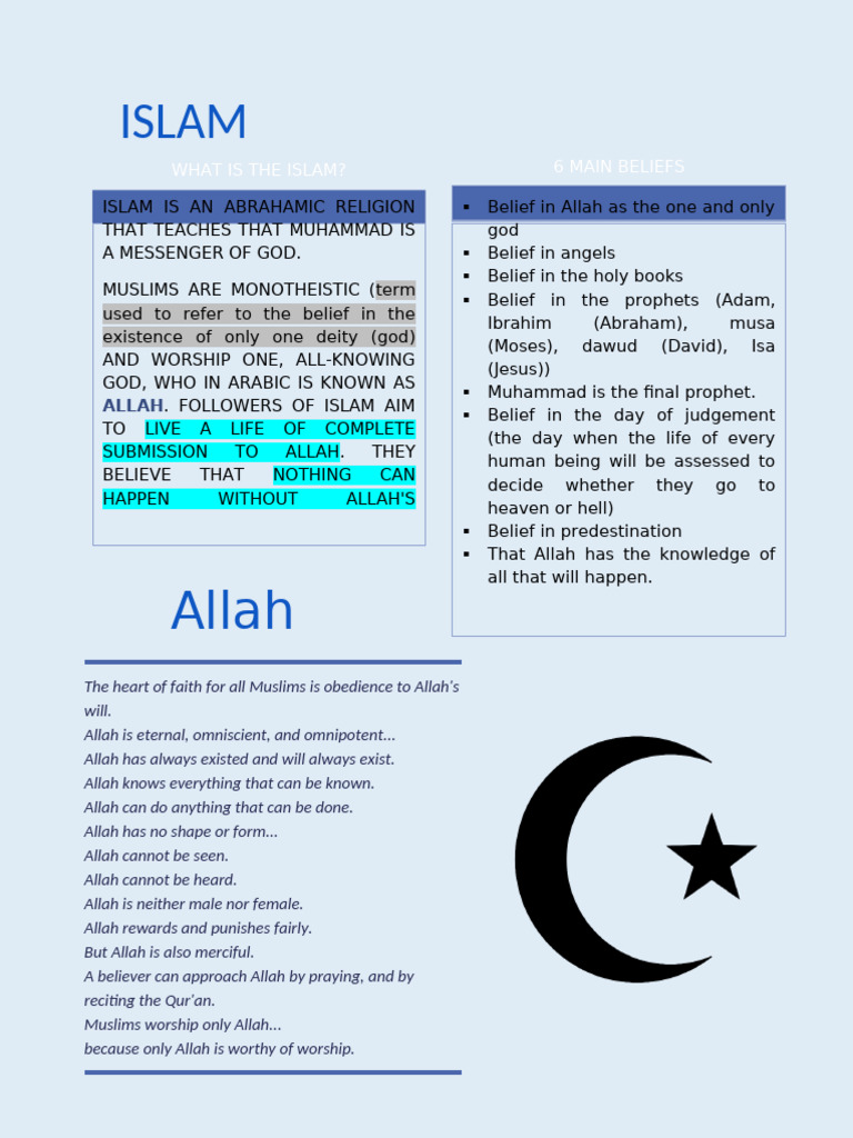 Understanding Islam: Core Beliefs and Practices | PDF | Allah | Ramadan