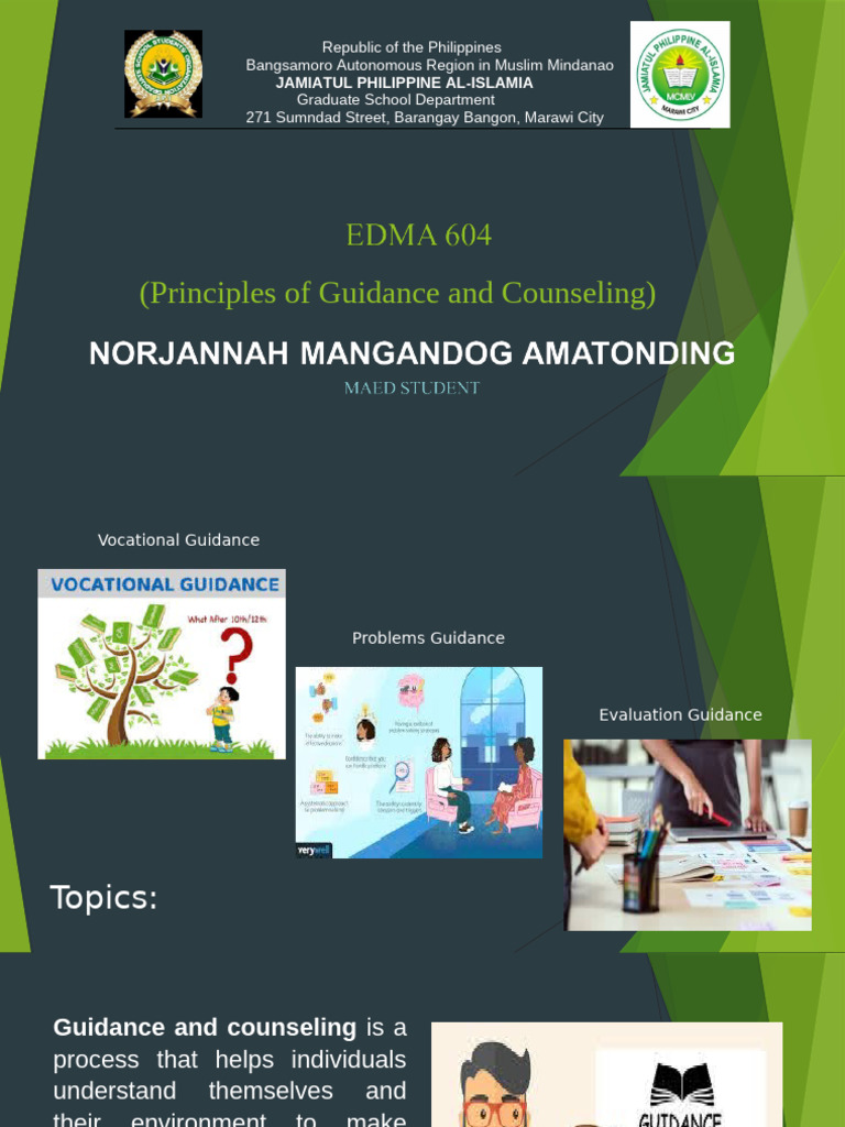 Principles of Guidance and Counseling | PDF | Evaluation | Counseling ...
