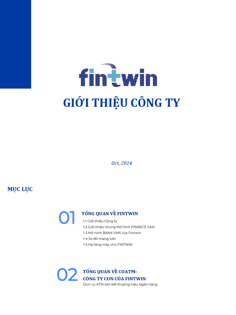 Fintwin & COATM Introduction - 241022 | PDF