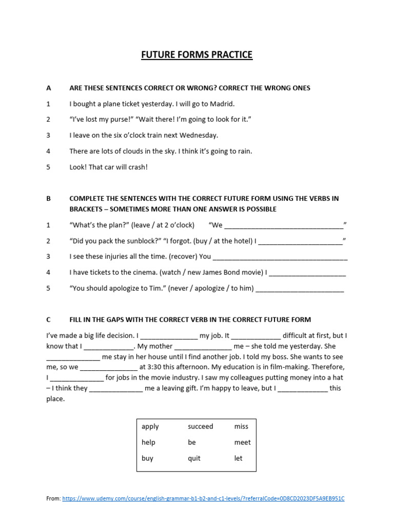 3 Future Practice Mixed | PDF
