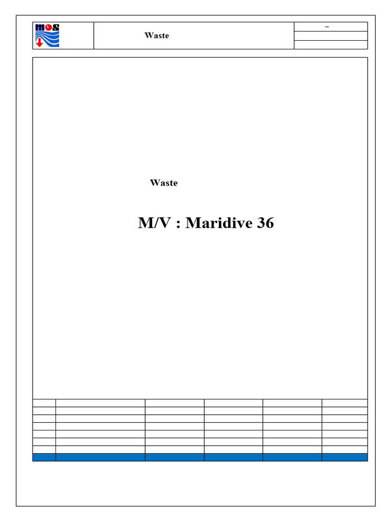 Garbage Management Plan for Vessels | PDF | Waste | Waste Management