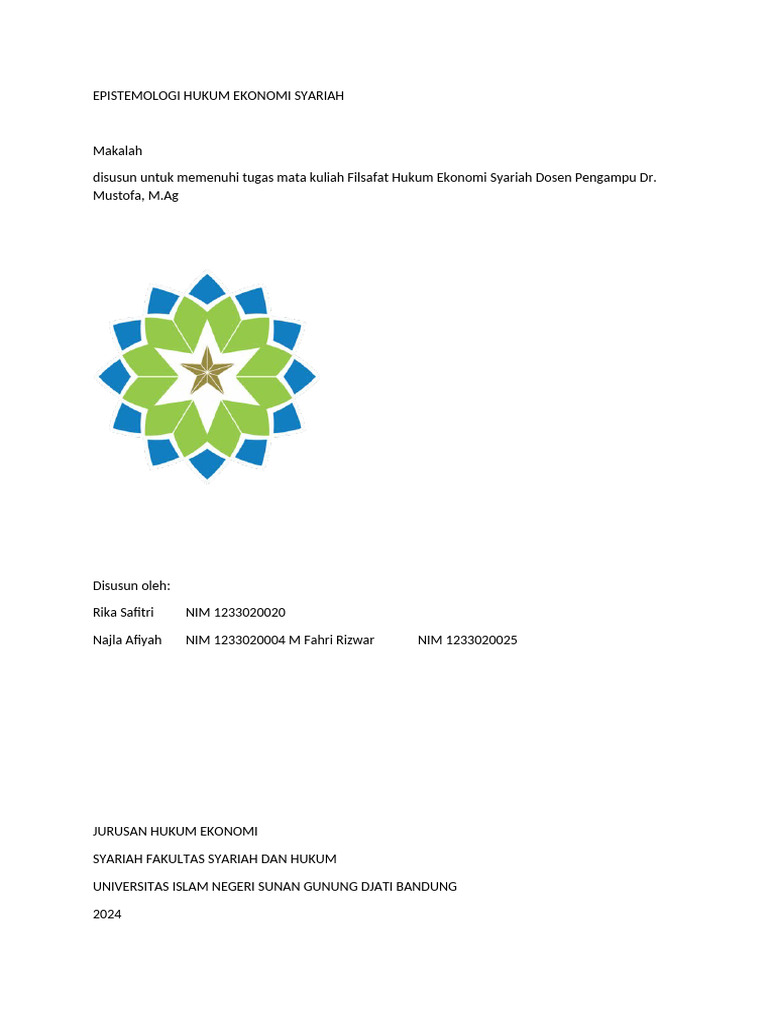 Format contoh it class pdf