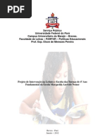 Projeto de Leitura e Escrita